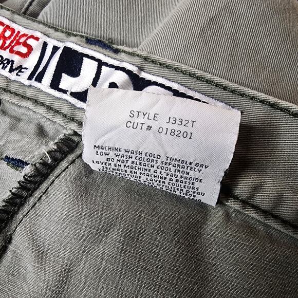 Vintage Jnco Industries Jeans Army Twill Cargo Pants Skater Grunge Olive 34x30 - Picture 8 of 15